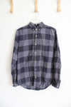 Next Regular Fit Blue Plaid Long Sleeved Button Down Shirt | S