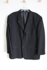 Paulo Solari Athletic Fit Black Blazer | 48R