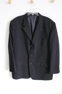 Paulo Solari Athletic Fit Black Blazer | 48R