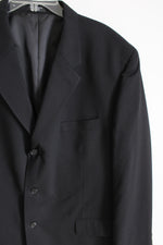 Paulo Solari Athletic Fit Black Blazer | 48R