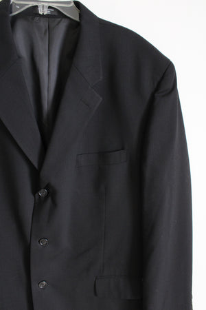 Paulo Solari Athletic Fit Black Blazer | 48R