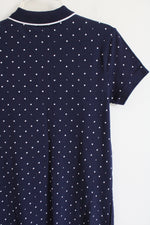 U.S. Polo Assn. Navy Blue Dotted Polo Dress | M