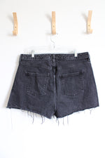 Universal Thread Black High Rise Curvy Shortie Shorts | 16