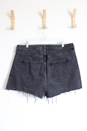 Universal Thread Black High Rise Curvy Shortie Shorts | 16
