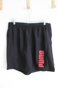 Puma Black & Red Athletic Shorts | L