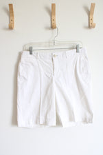 Dockers White Low Rise Slightly Curvy Shorts | 6
