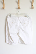 Dockers White Low Rise Slightly Curvy Shorts | 6