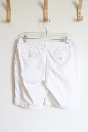 Dockers White Low Rise Slightly Curvy Shorts | 6