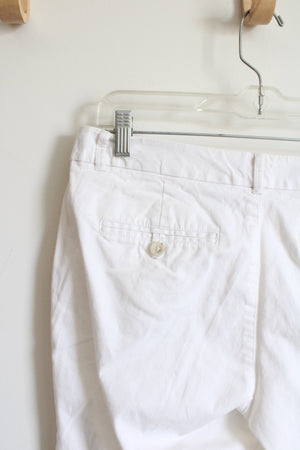 Dockers White Low Rise Slightly Curvy Shorts | 6