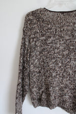 Milano Brown Knit Cardigan Sweater | L