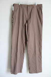 NEW Croft & Barrow Classic Fit Brown Khaki Pant | 38X36