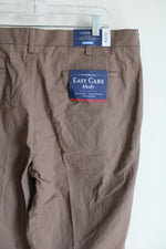 NEW Croft & Barrow Classic Fit Brown Khaki Pant | 38X36