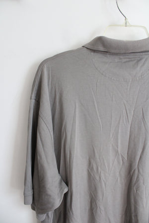 Hathaway Pima Cotton Gray Polo Shirt | XL