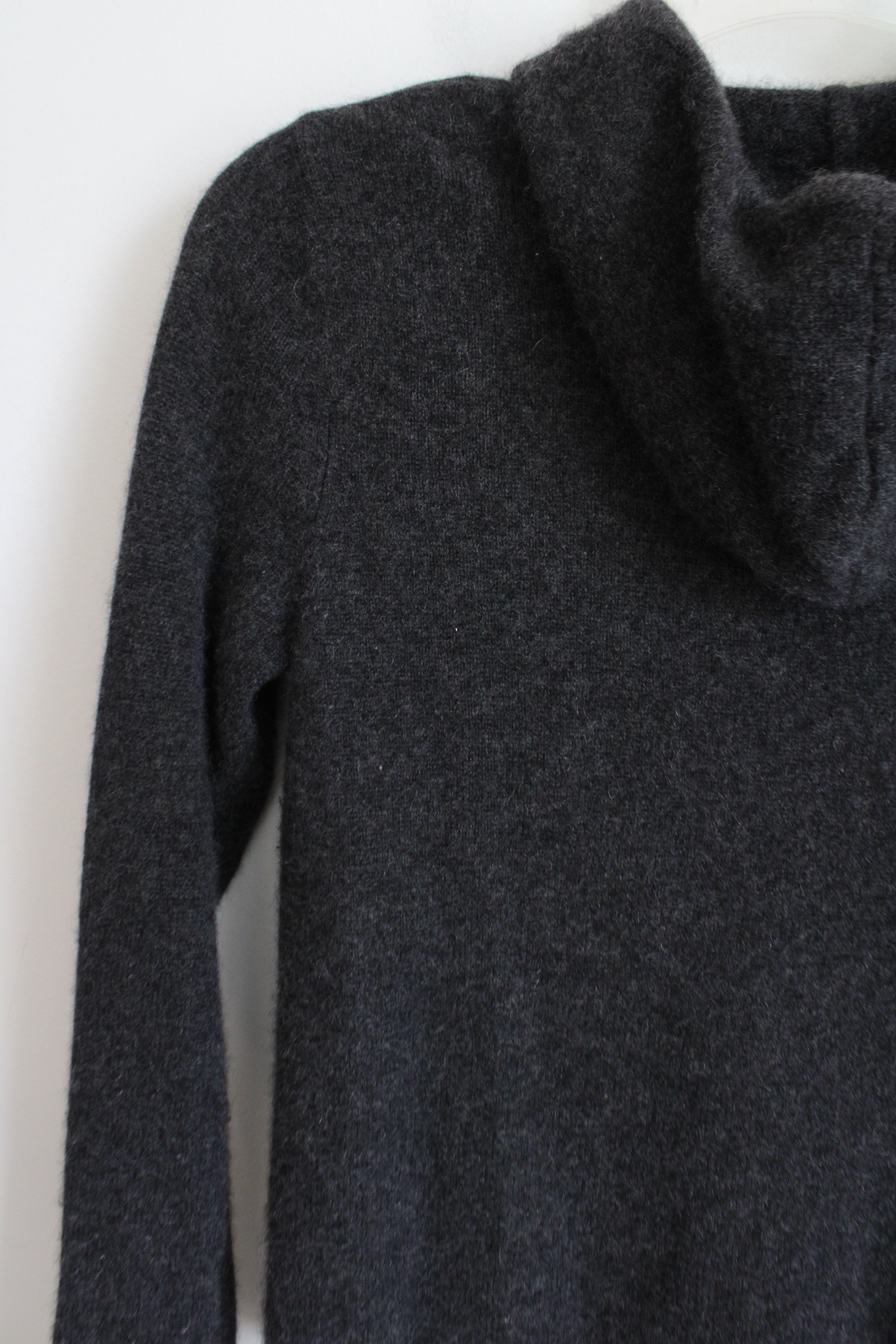 Daniel Bishop Gray Cashmere Knit Zip Up Sweater Jacket | M