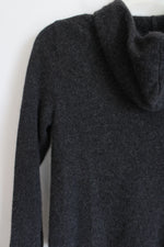 Daniel Bishop Gray Cashmere Knit Zip Up Sweater Jacket | M