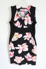 Fantaist Black Floral Sleeveless Dress | XL