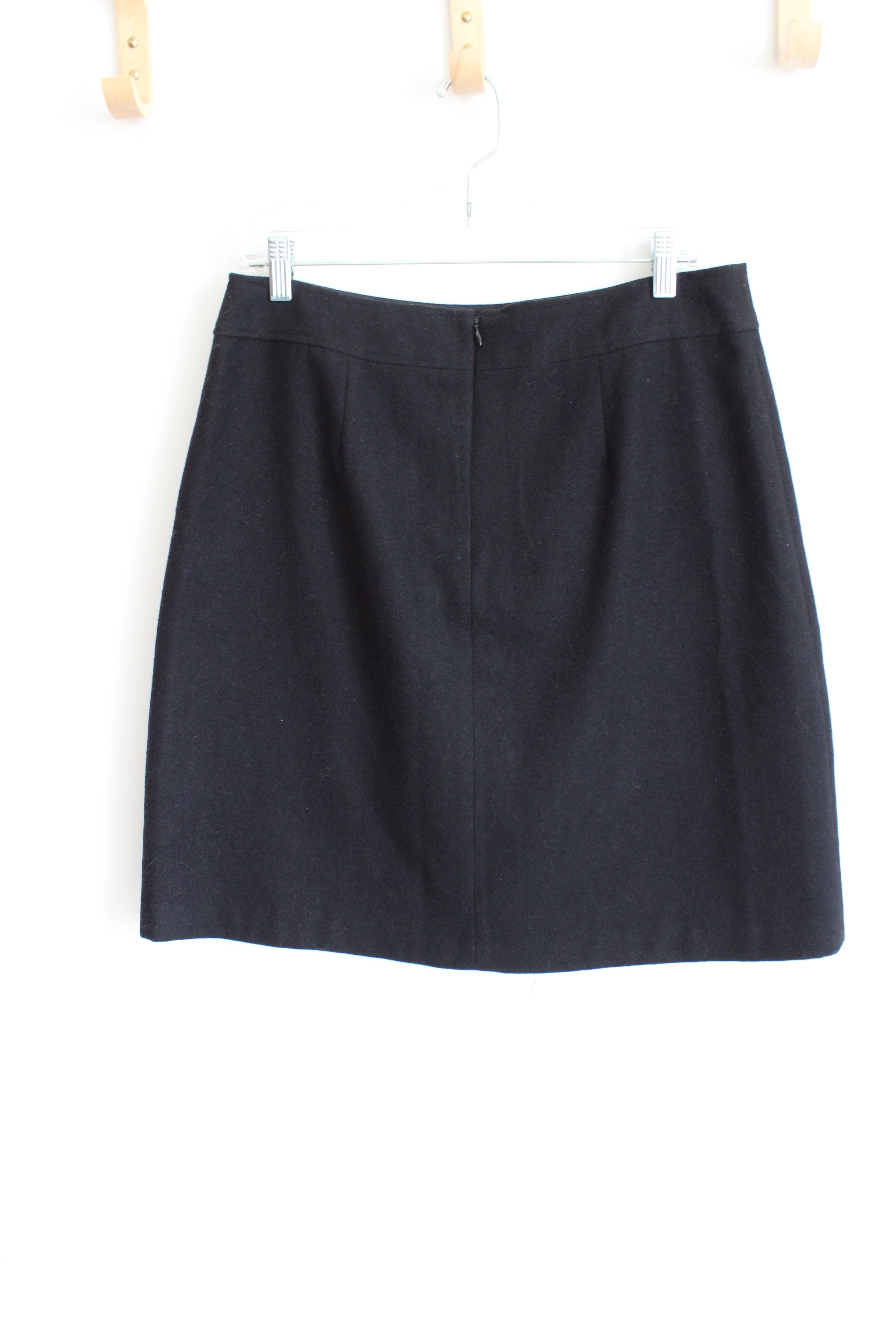 Banana Republic Black Wool Blend Skirt | 12 Petite