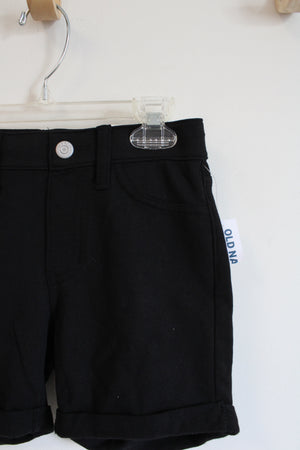 NEW Old Navy Black Cuffed Shorts | Youth M (8)