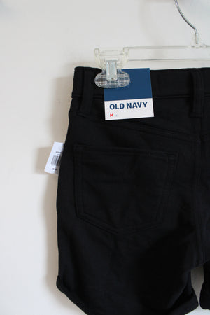 NEW Old Navy Black Cuffed Shorts | Youth M (8)