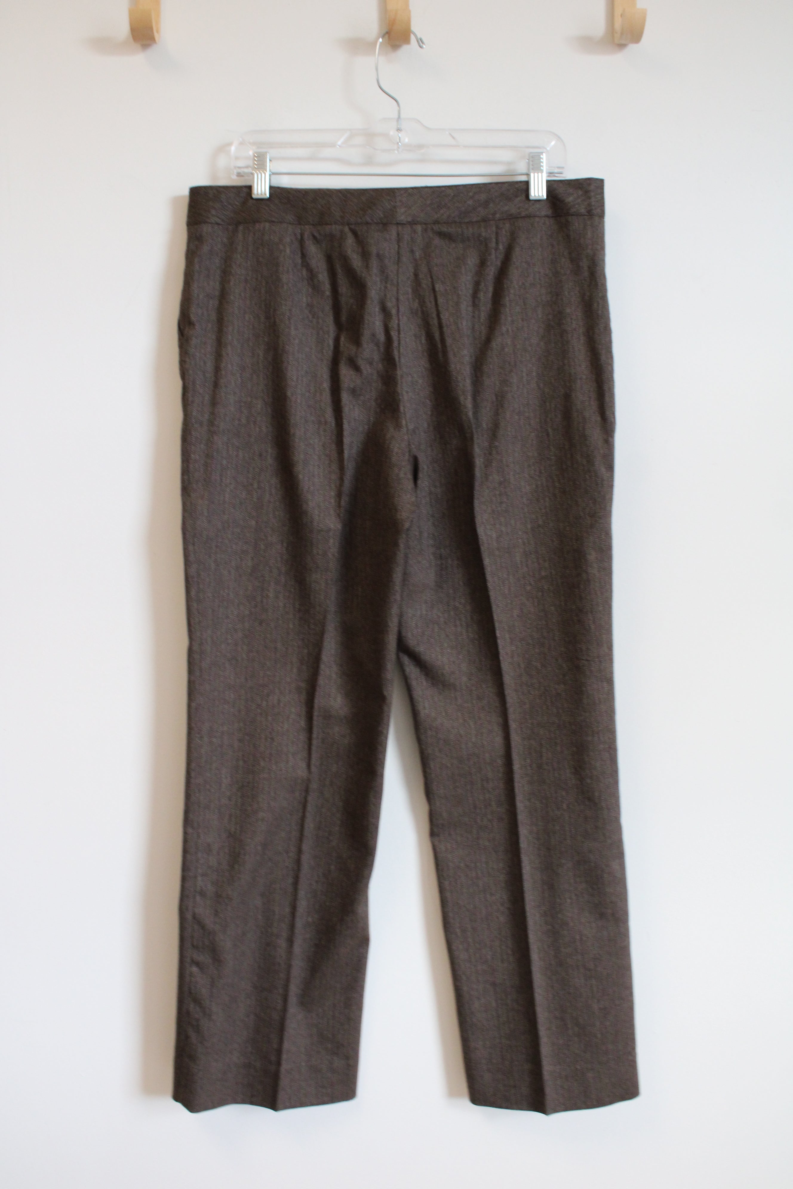 Evan-Picone Petite Brown Dress Pants | 12P