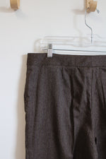 Evan-Picone Petite Brown Dress Pants | 12P