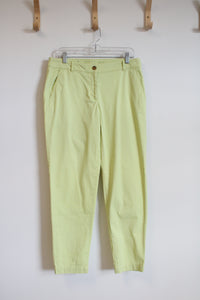 Talbots Yellow Green The Weekend Chino Pants | 6