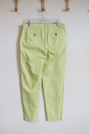 Talbots Yellow Green The Weekend Chino Pants | 6