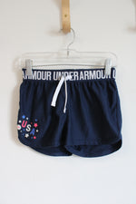 Under Armour Navy USA Athletic Shorts | Youth S (8)