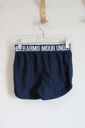 Under Armour Navy USA Athletic Shorts | Youth S (8)