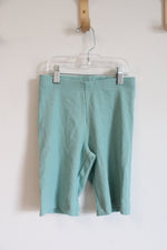 NEW Old Navy Light Green Ribbed Knit Shorts | Youth L (10/12)