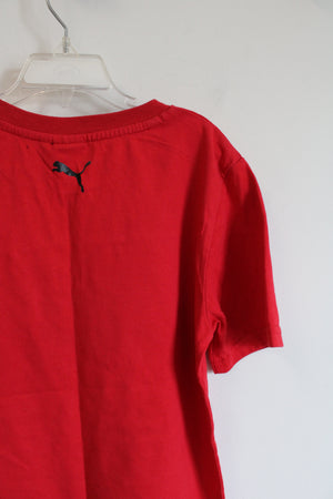 Puma Red & Gray Shirt | Youth M (10/12)