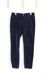 Buffalo David Bitton Mid-Rise Slim Icon Navy Corduroy Pants | 10