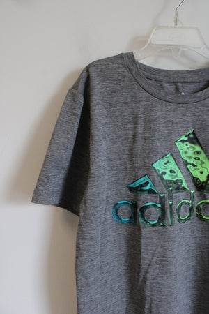 Adidas Gray Athletic Logo Shirt | Youth S (8)