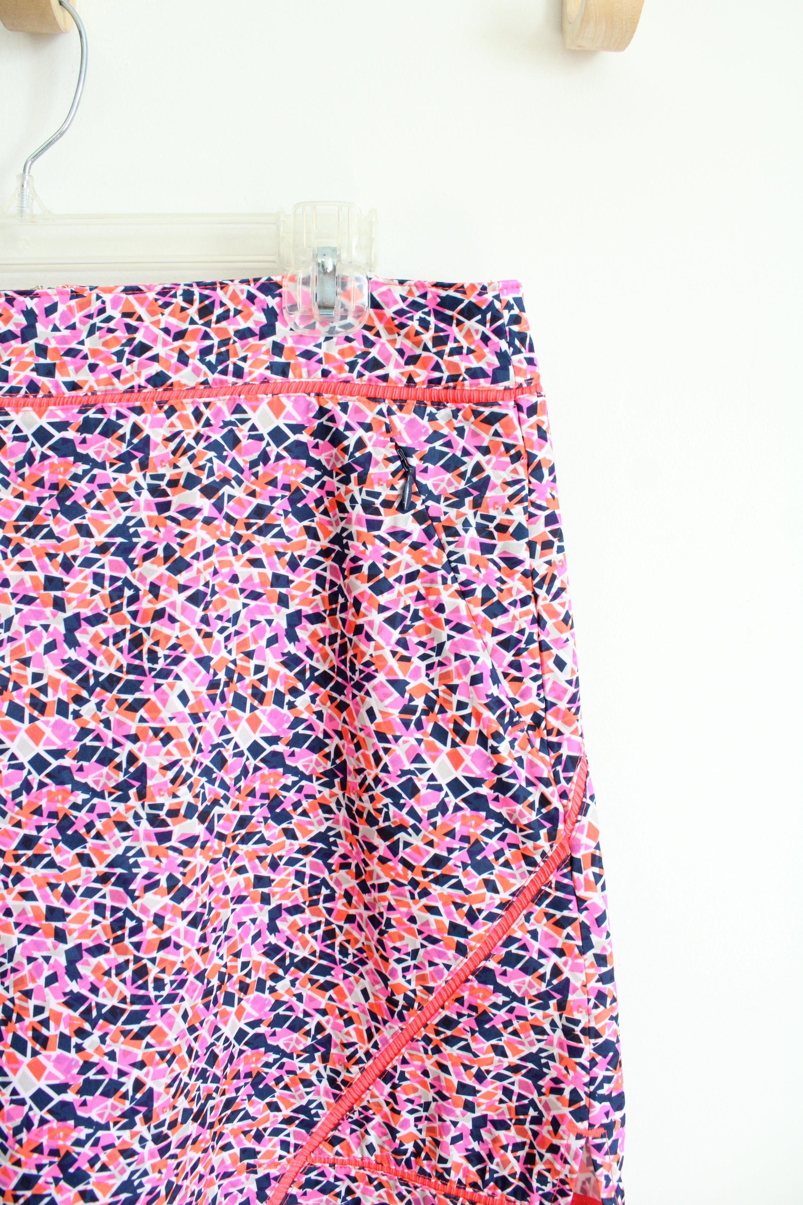 Lady Hagen Pink Orange & Navy Patterned Athletic Skort | 10