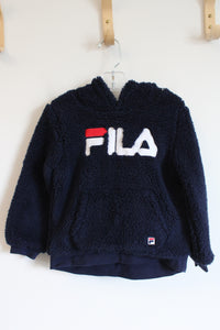 Fila Navy Sherpa Hoodie | 4T