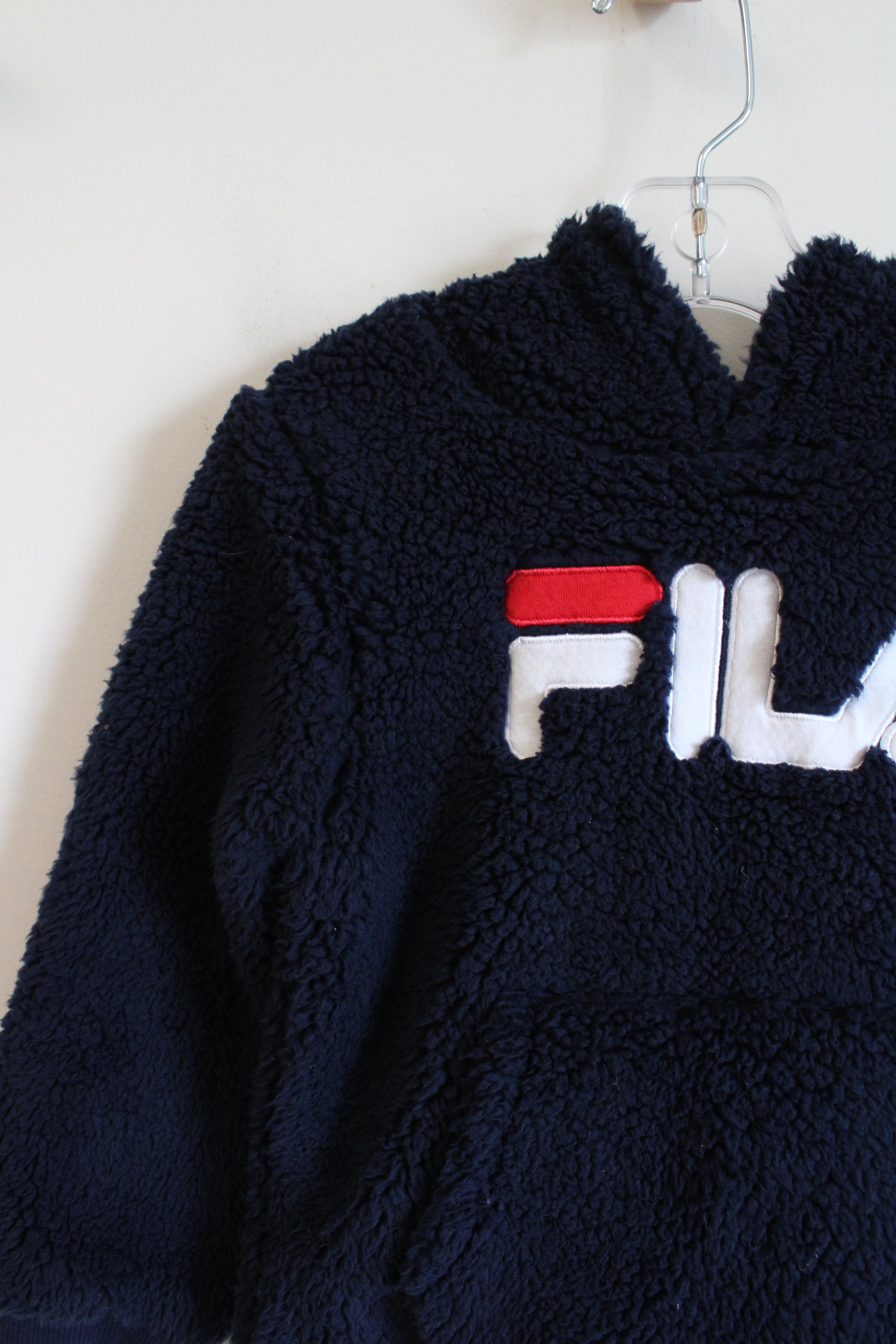 Fila Navy Sherpa Hoodie | 4T