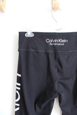 Calvin Klein Black Logo Leggings | L