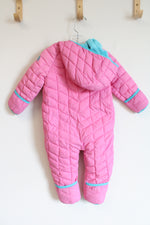 Snozu Pink Lined Double Zipper Snowsuit | 18 MO