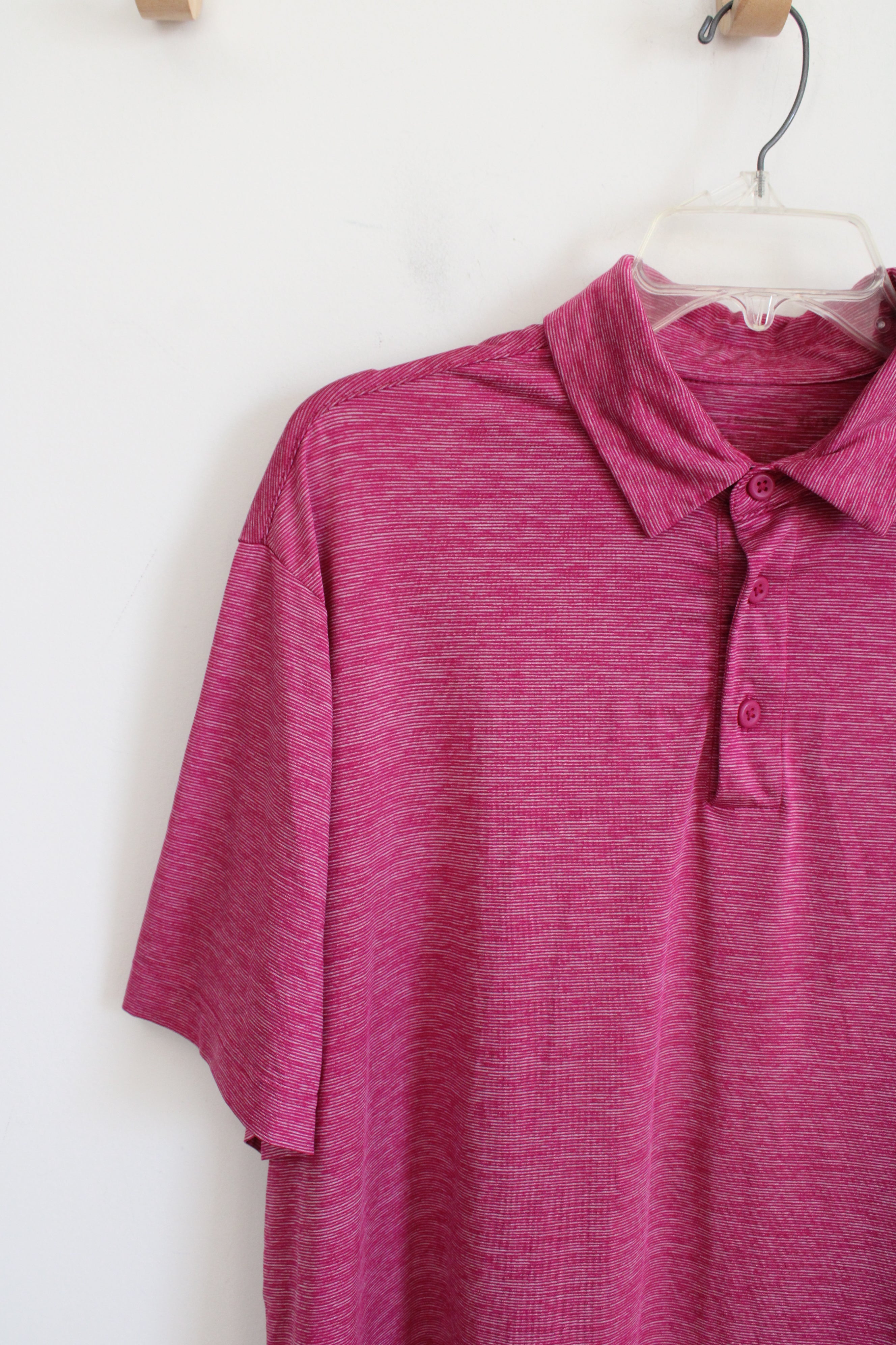 Magenta Pink Polo Shirt | XL