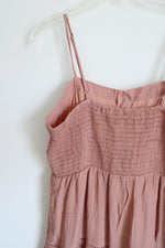 Love Tree Dusty Pink Tiered Dress | S