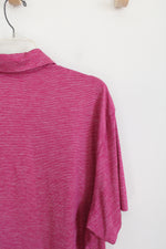 Magenta Pink Polo Shirt | XL