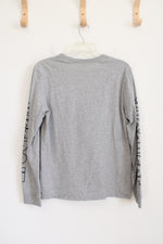 Nike Gray Long Sleeved Athletic Cut Shirt | M