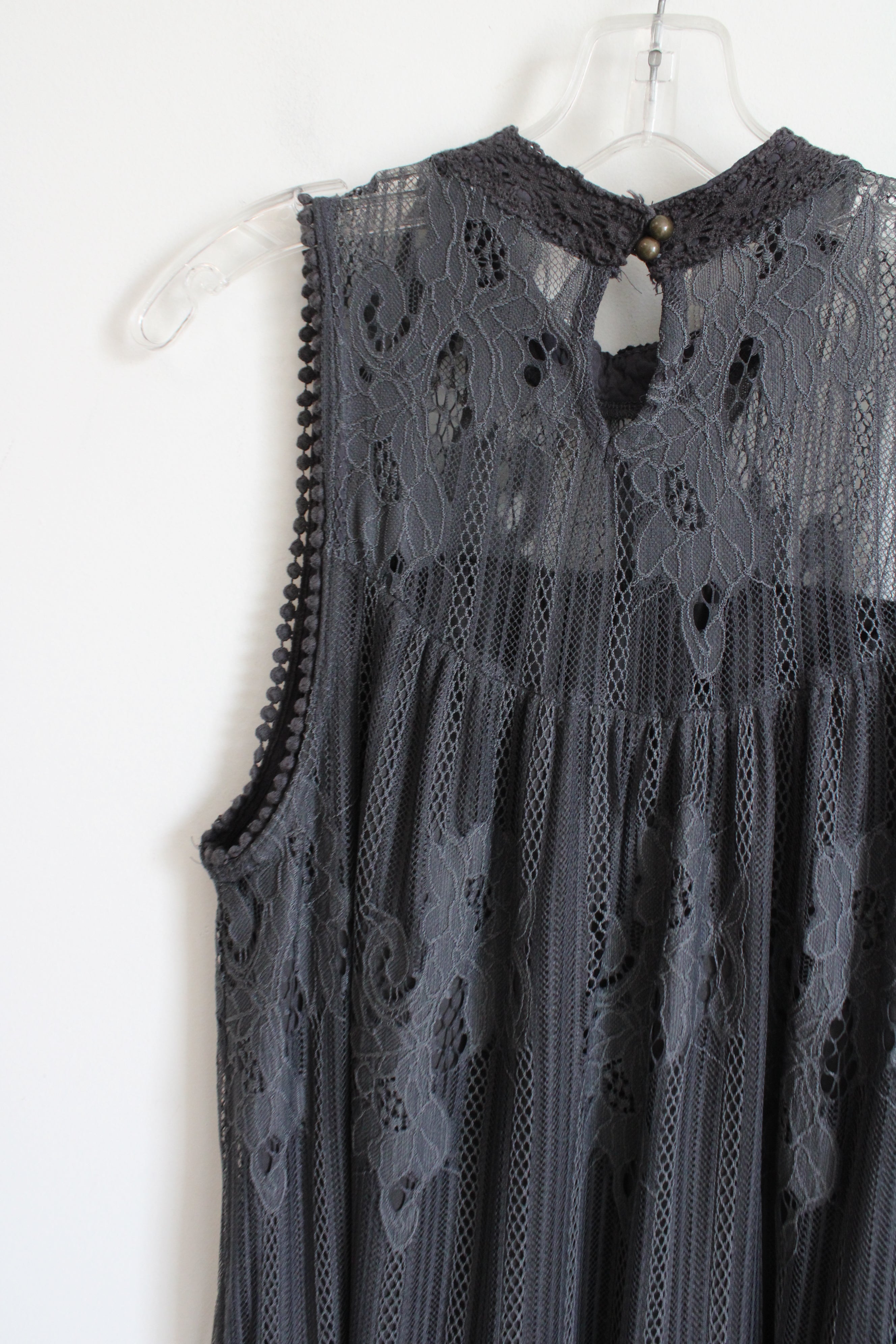 Maurices Gray Lace Dress | XL