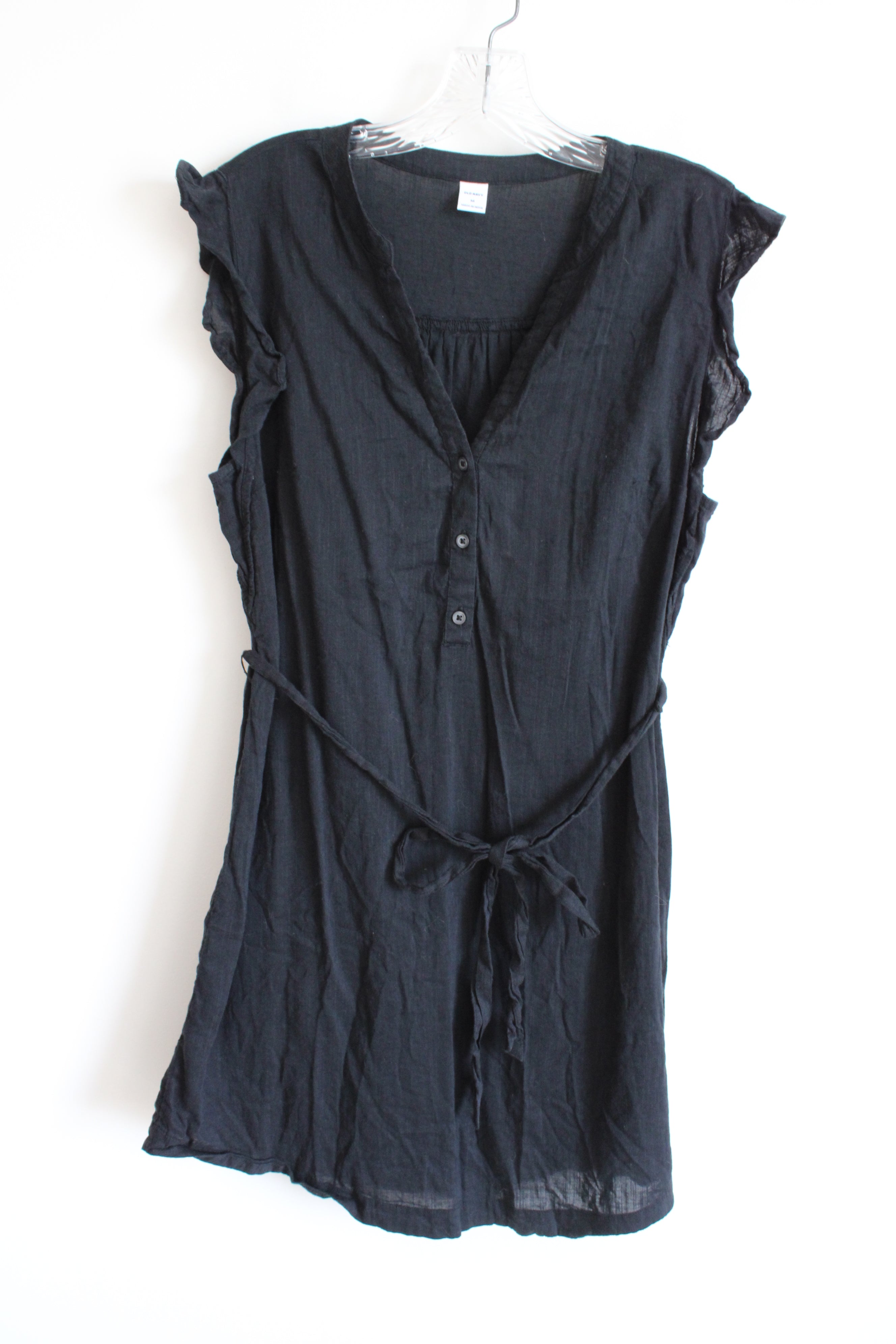 Old Navy Black Cotton Dress | M