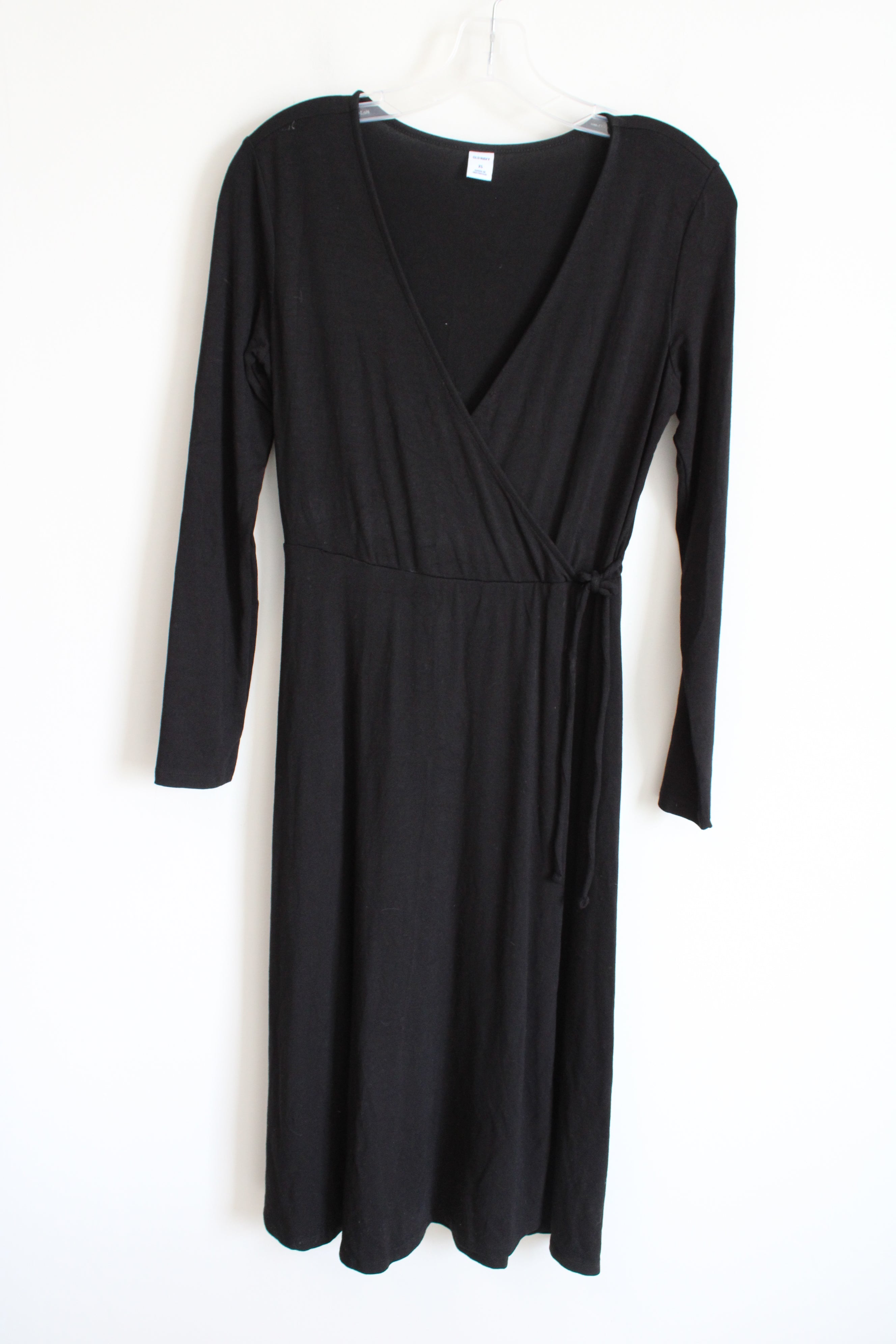 Old Navy Black Long Sleeved Wrap Dress | XS