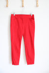 LOFT Marisa Red Skinny Pants | 4 Petite