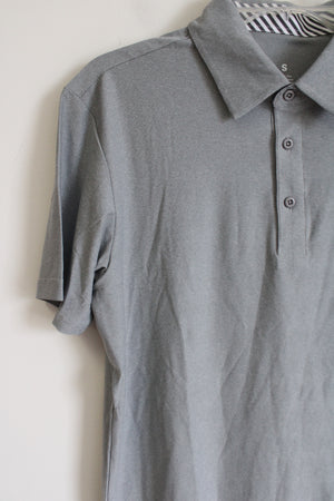 Quick Dry Gray Athletic Polo | S