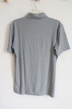 Quick Dry Gray Athletic Polo | S