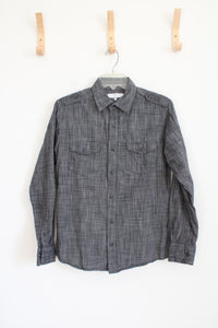 PD&C Gray Button Down Long Sleeved Shirt | S