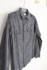 PD&C Gray Button Down Long Sleeved Shirt | S